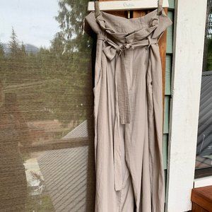 Un Bacio High Waist Tie Front Pants